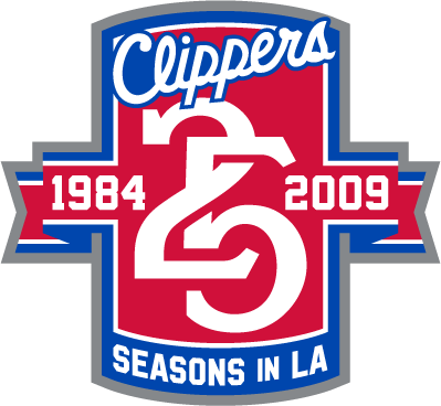 Los Angeles Clippers 2008-2009 Anniversary Logo iron on paper